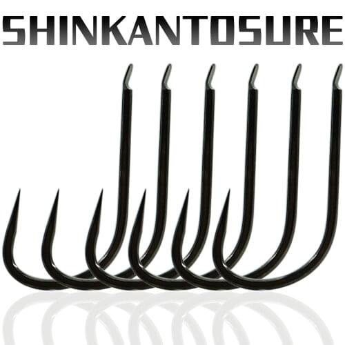 SHINKANTOSURE Fishing Hooks Set Non-barb Hook High Carbon Steel Sea Fishinhook Fly Fishing Accessories Tackle
