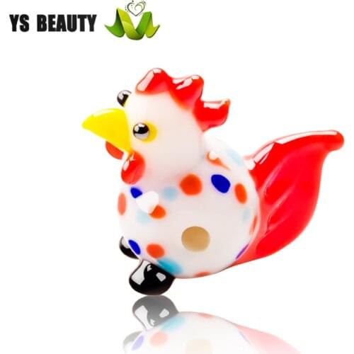 Zodiac chicken luck glass beads small elephant modeling beads hand rope jewelry to send her girlfriend a small gift