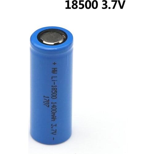 1-10pcs 18500 Battery 3.7V 1400mAh Rechargeable Lithium Battery for Strong Light Flashlight 18500 Cells not 185650 Bateria
