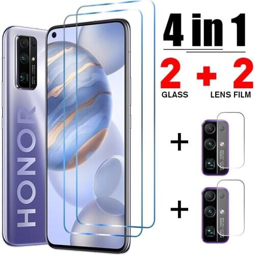 4in1 Camera Lens Tempered Glass for Honor 30 20 Pro Phone Glass for Huawei Honor 10 Lite 10i 30i 9 30s 20e 20i Screen Protector