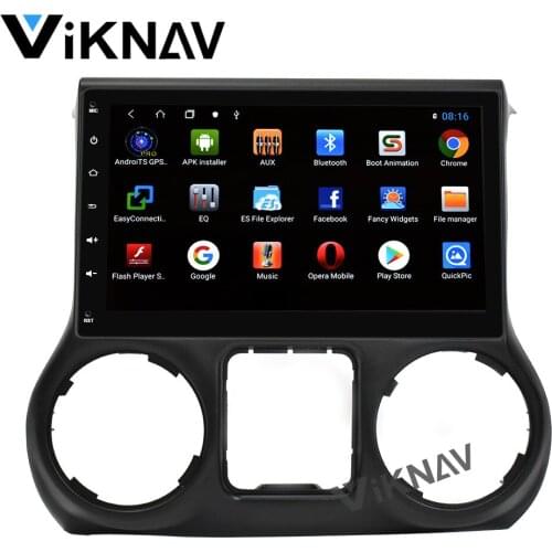 Viknav car GPS navigation for Jeep Wrangler 2011 2012 2013 2014 head unit auto stereo radio multimedia player Android