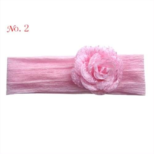 Free Shipping 50 BLESSING Girls Crochet And Yarn Headband With Flower Girl Hair Accessories Retail WholesaleBoutique