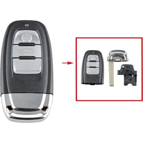 3 Buttons Remote Car Key Shell Case Fob For Audi A4l A3 A4 A5 A6 A8 Q5 Q7 A6 A8