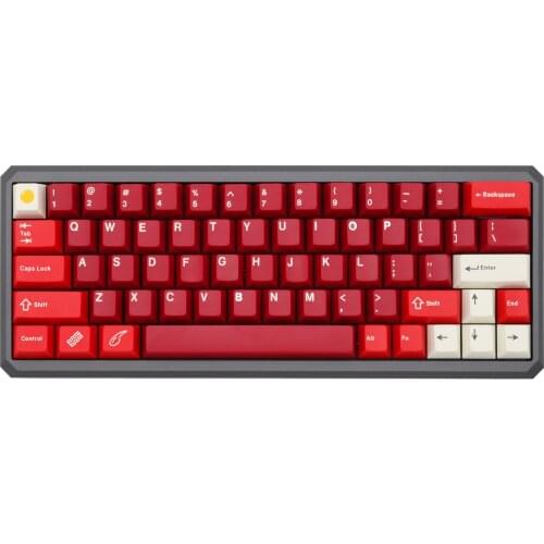 Light Edge 60% Anodized Aluminium Case for mechanical keyboard purple grey for gh60 xd64 gk61 gk64