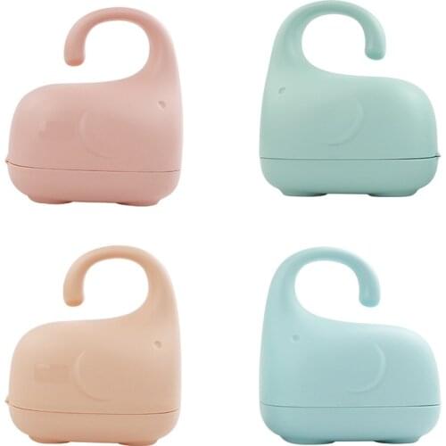 Baby Pacifier Box Container Elephant-Shaped Dustproof Pacifier Holder Case Nipple Snack Travel Storage Stroller Accessories