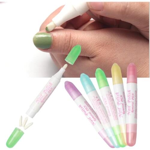 Nail Art Gel Nail Polish Remover Pen Manicure Cleaner Nail Polish Corrector Remover Pen+ three written Nail Polish Clean Pencil