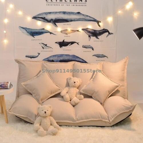 Lazy Sofa Tatami Small Apartment Double Japanese Dual-use Reading Bedroom Balcony Leisure Folding Sofa Bed