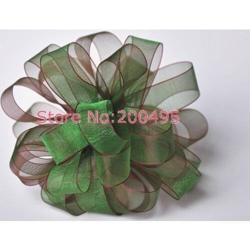 [IuBuFiGo] 168 Color sell New snow yarn Sheer Satin Ribbon Gift Packing 200yard/roll 3/4" 19mm Multicolor riband