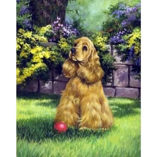 Love.Thanks Animal Diamond Paiting Pet Dog Diamond Painting Set Embroidery Kit Daimond Painting Full Drill