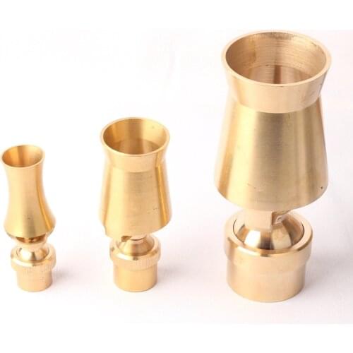 1pc Adjustable Copper Ornamental Fountain Nozzles Brass Sprinkler Water Pond Landscape Water Spray Ice Tower Serac Cedar Nozzle
