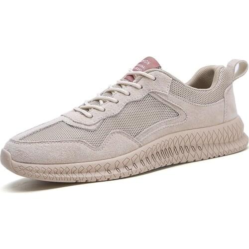 Men Shoes Sneakers Summer Lightweight Breathable Men Sneakers Fashion Mesh Man Casual Shoes Lace-Up Working Shoes Male Footwear