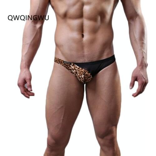 New Mens Underwear Briefs Gay Men Underwear Leopard Sexy Transparent Bag Factory Wholesale Mens Underpants Briefs