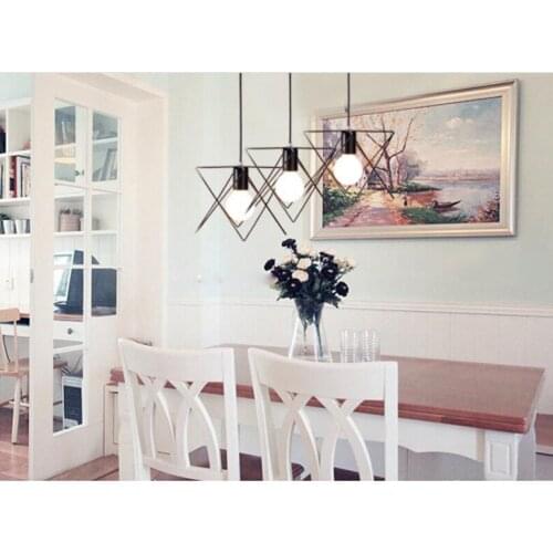 LEDGLE Wall Sconce Iron Wire Cage Pendant Light Metal Retro Hanging Lamp E27 Socket Bulb Not Included for Bedroom