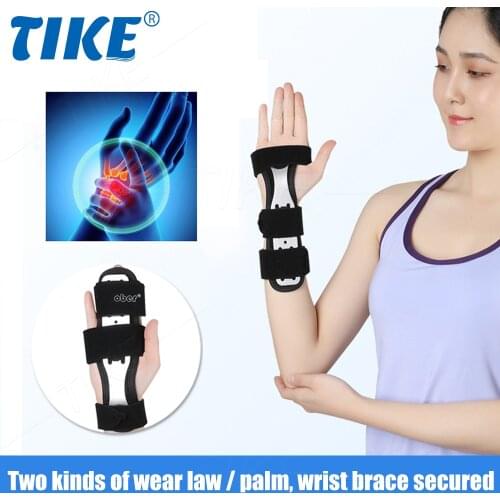 TIKE Wrist Hand Palm Brace Support with Metal Splint Stabilizer for Tendonitis Arthritis Carpal Tunnel Syndrome, Sprains Strains