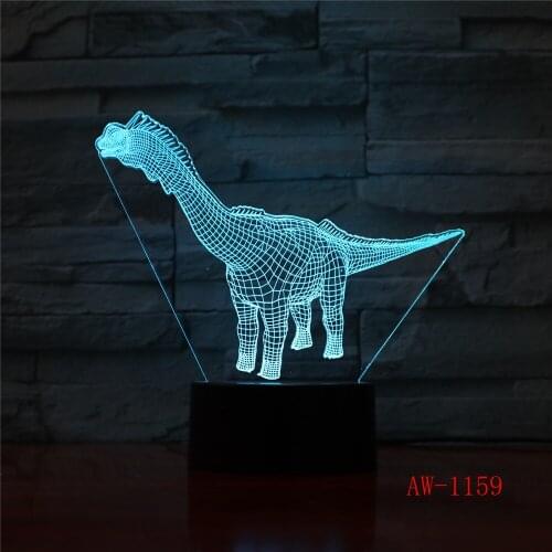 Dinosaur theme mark 3D Lamp Game LED night light 7 Colors Change Touch Mood Lamp Home Decor Gift Dropshipping AW-1159