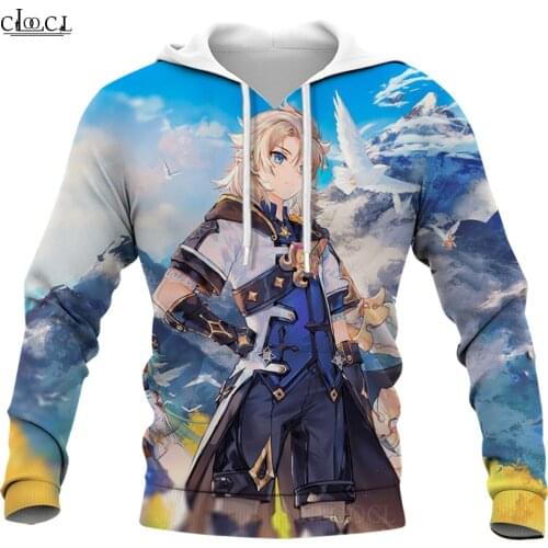 CLOOCL Fashion Anime Games Genshin Impact Hoodie 3D Printed Hooded Sweatshirt Men Women Harajuku Streetwear Coat Pullover