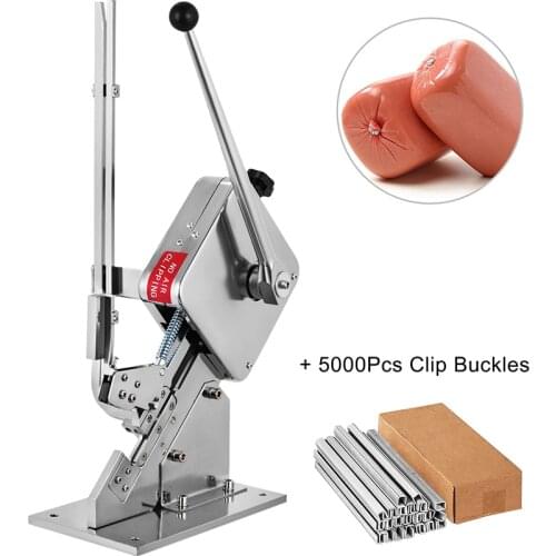 U-shape Manual Sausage Clipper Strapping Machine Plastic Bag Tying Sealer For Supermarket Packaging Vegetables Food Wrapping