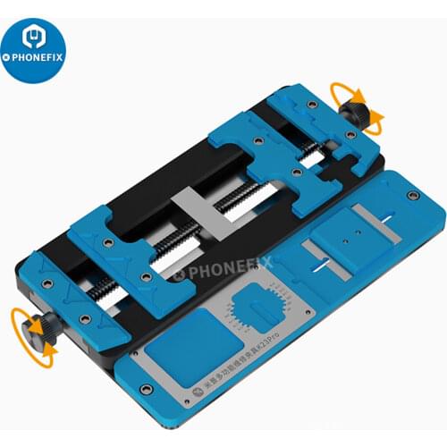 Mijing K23 Pro Dual Shaft PCB Board Soldering Holder For Mobile Phone Motherboard Repair Fixture BAG Glue Remove Welding Repair