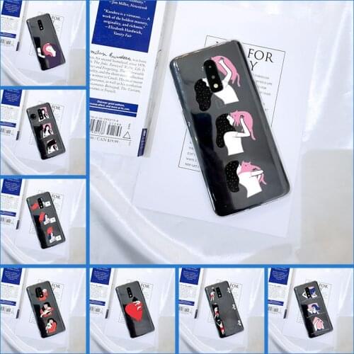 Funny Girl Cat Back Cover For OnePlus 3 3T 5 5T 6 6T 7 7 Pro Soft Silicone Phone Case For One Plus 7 7 Pro 6 6T 5 5T 3 3T Case
