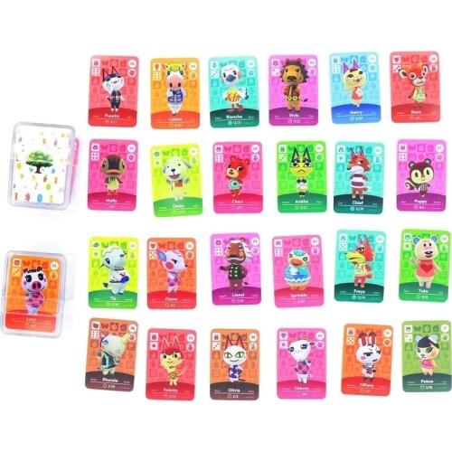 72pcs Mini Animal Croxxing Card NFC Ntag215 Tag For NS Switch NS 3DS Games