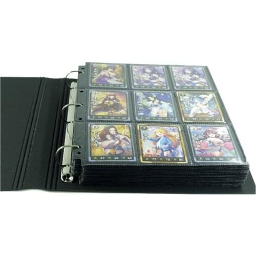 30pages trading game cards board game album playing cards holder Albums book For Pokemen CCG MTG Yugioh transparent/black pages