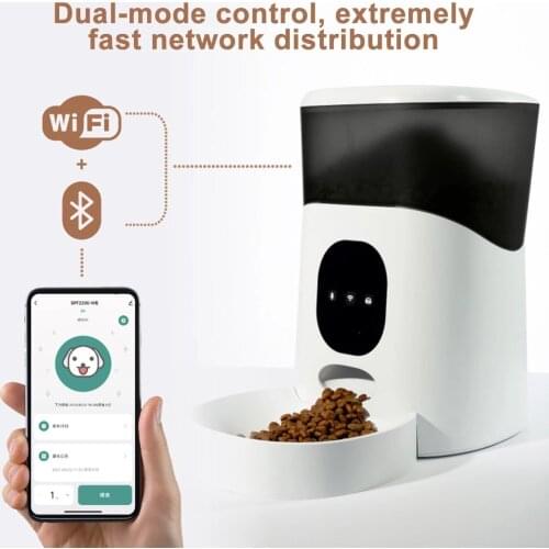 5L Automatic Pet Feeder APP Control Timing Feeding Voice Record Pet Food Dispenser Cats Feeder Pet Food Dispenser With Recording