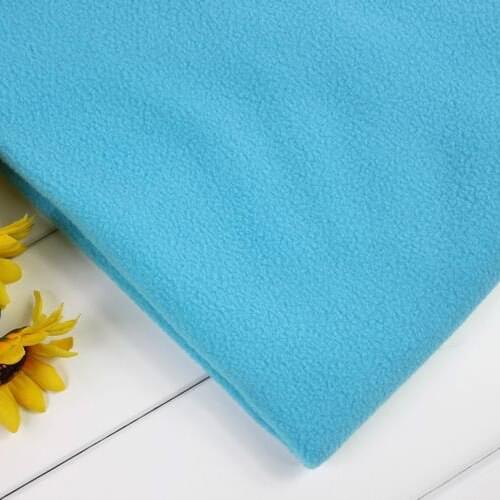 Turquoise Polyester Polar Fleece Fabric anti-pilling one-side Fleece Fabric Handmade Fabric By The Yard Free shipping