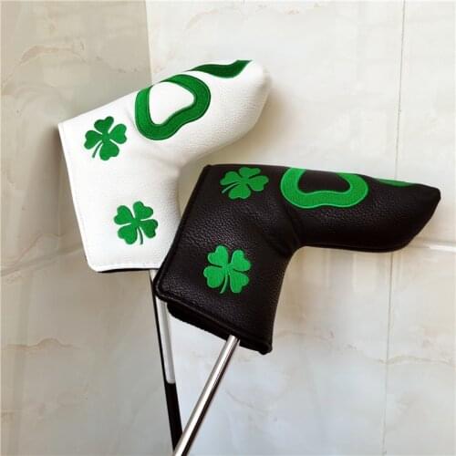 Four leaf clover Golf Putter Head Cover PU Blade Golf Putter Headcover For Man Women