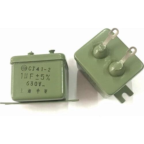 CJ41-2 1UF 630v hulled oil capacitor metallized paper capacitor