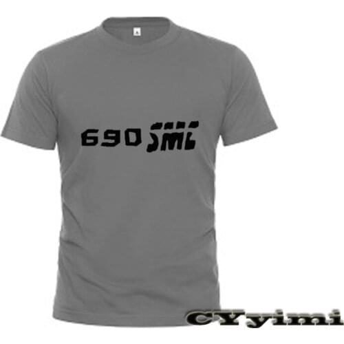 For KTM 690 SMC 690SMC T Shirt Men New LOGO T-shirt 100% Cotton Summer Short Sleeve Round Neck Tees Male