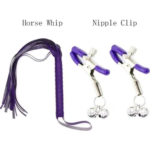 Exotic Sex Products For Adults Games Bondage Set BDSM Kits Nipple Clamps Sex Toys Whip Women Accessories