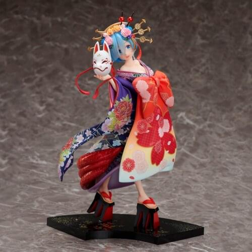 2021 Japanese original anime figure Re:Life in a different world from zero Rem kimono ver action figure collectible model toys