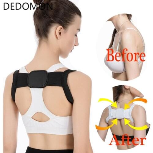 Back Posture Corrector Shoulder Lumbar Brace Spine Corrector Shoulder Neck Support Strap Belt Back Pain Reliever Health Care