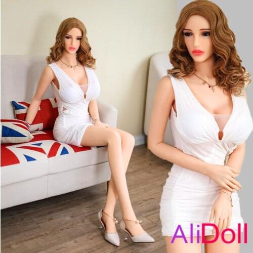 ALIDOLL 165cm (5.41ft) British Elegant Lady Big Boobs Real Silicone Sex Dolls for Men Dropshipping TPE Love Doll Free Shipping