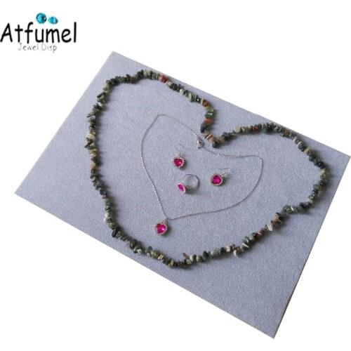 2Pcs/lot Velvet Slot Ring Tray Earring Jewelry Holder Soft Foam Necklace Watch Bangle Organizer Display Storage Showcase Tray