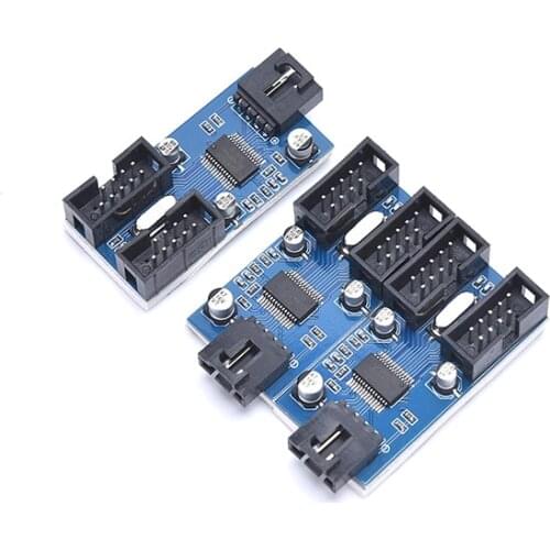 Motherboard USB 9 Pin Distributor 1 To 2 Expansion Cable Port Multiplier Connector Adapter