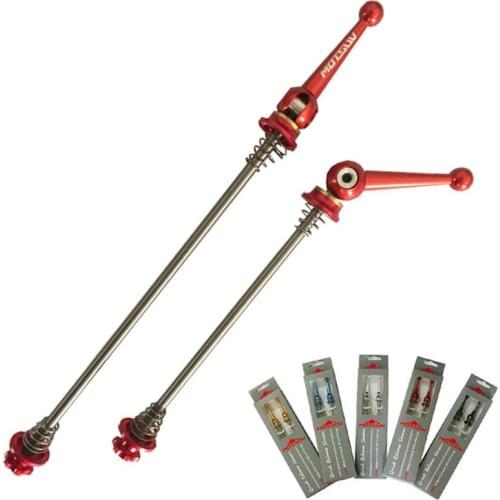 MOTSUV Bicycle Wheel Set Aluminum Alloy Quick Release Rod Titanium Alloy Axle Ultralight Tie Rod Road Axle Hub