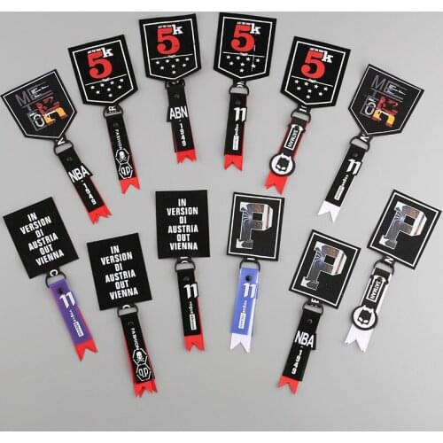 Patch Sew on Embroidery Letter with Ring Bijoux for Clothes bags and suitcases Motorcycles and Cars Gifts Tag 10 pcs/lot