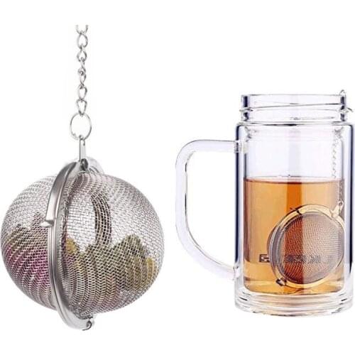 Stainless Steel Tea Infuser Mesh Infuser Tea Filter Strainers Infuser Sphere Locking Spice Tea Ball Strainer Kitchen Tools