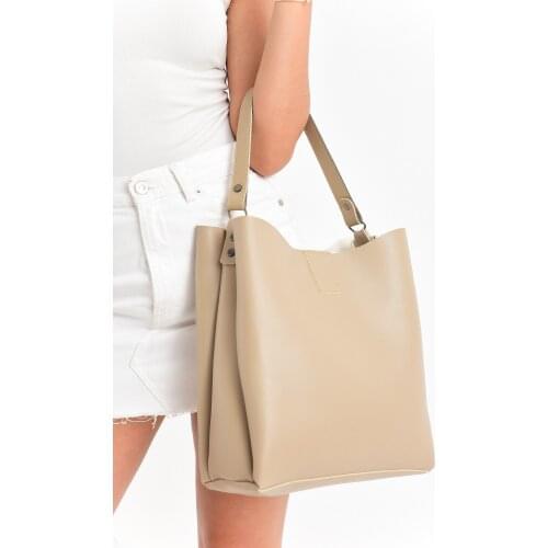 Mink Women 'S Magnet Zipper Compartment Shoulder Bag Modern Fashion Design