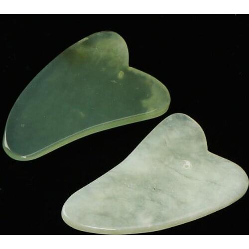 Newest Natural Jade Stone Guasha Gua Sha Board Comb Shape Massage Hand Massager Relaxation Comb Health Care Healthy Beauty Tool