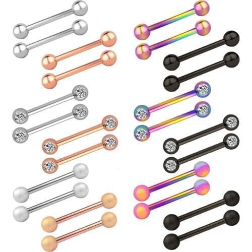 New 1 Pair Mixed Crystal Nipple Piercing Barbell Charm Rhinestone Nipple Piercing Jewelry Bulk Sexy Women Nipple Piercing Set