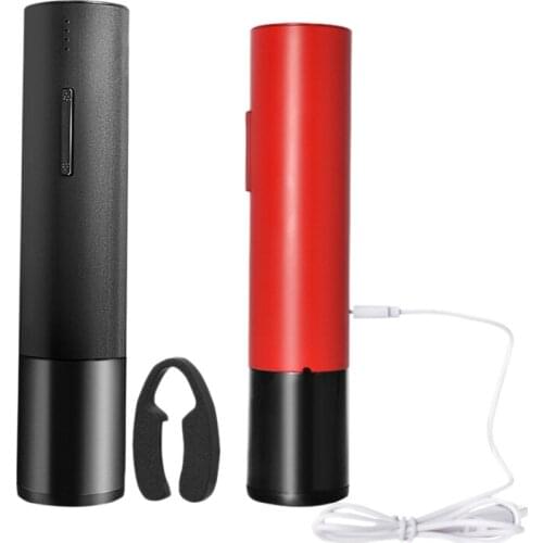 New Automatic Bottle Opener for Red Wine Electric Wine Opener USB Rechargeable Wine Bottle Opener with Foil Cutter