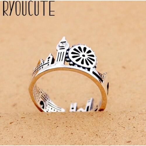 Punk Vintage Crown Ring For Women Men Adjustable Size Geometric Rings Exquisite Creative Jewelry Wholesale 2021