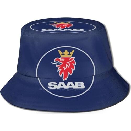 Saab 2000 Logo Unisex Summer Cap Sunscreen Hat Saab Trollhatten Griffen Car Automobile Company Logo
