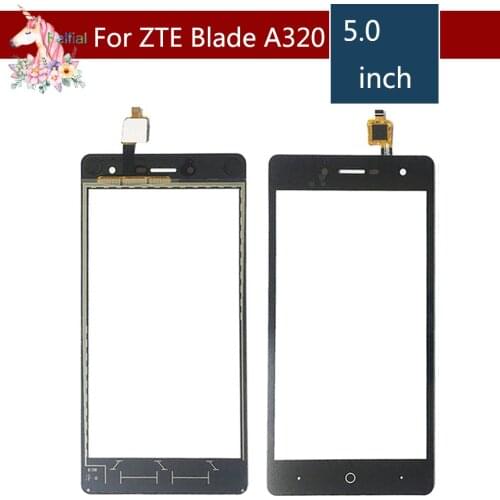 5.0" For ZTE Blade L7 A320 LCD Touch Screen Digitizer Sensor Outer Glass Lens Panel Replacement