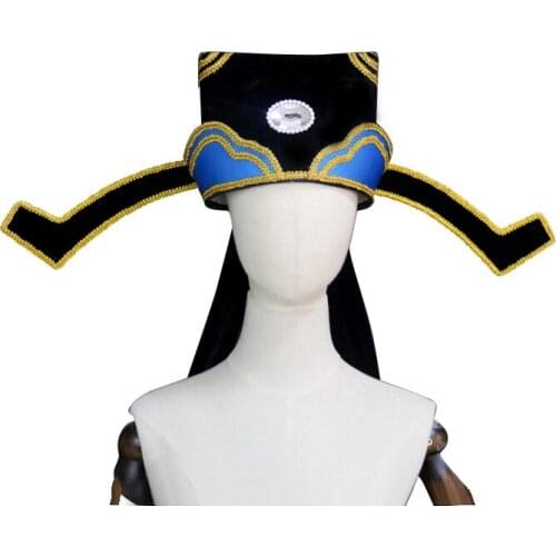 2021 Opera Xiao He scarf Beijing Opera Yu opera helmet drama supplies Lao Sheng scarf Xiao He hat good quality unique stage