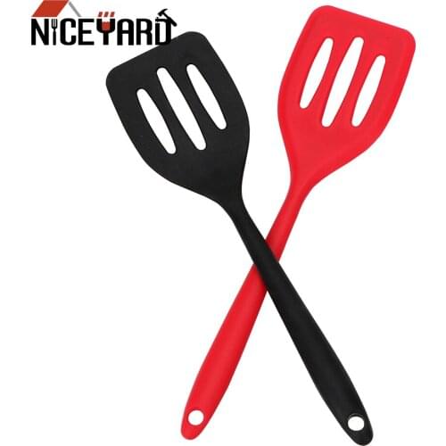 Silicone Gadgets Cooking Utensils Fried Shovel Egg Fish Frying Pan Scoop Turners Spatula Cooking Accessories Kitchen Tools