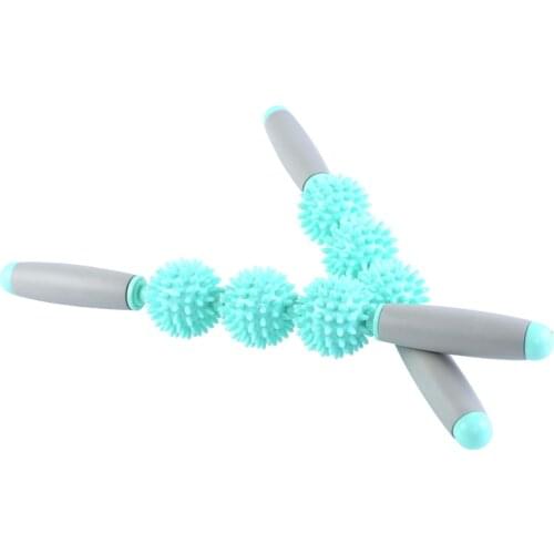 Gym Muscle Massage Roller Yoga Stick Muscle Body Massage Relax Tool Muscle Roller Sticks with Point Spiky Ball