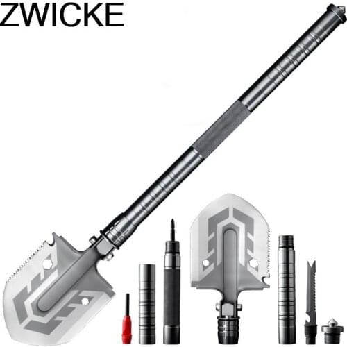 67cmOutdoor multi-function folding shovel off-road folding engineer shovel outdoor camping tool garden shovel